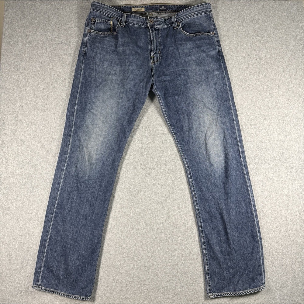 AG Adriano Goldschmied The Protege Straight Leg Jeans Men 38x34 Made in USA